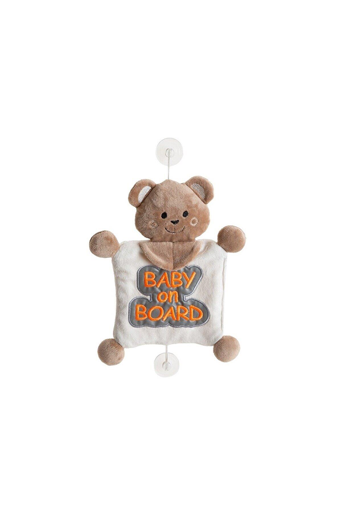 Babyjem Reflektörlü Arabada Bebek Var Aparatı Kahve 875