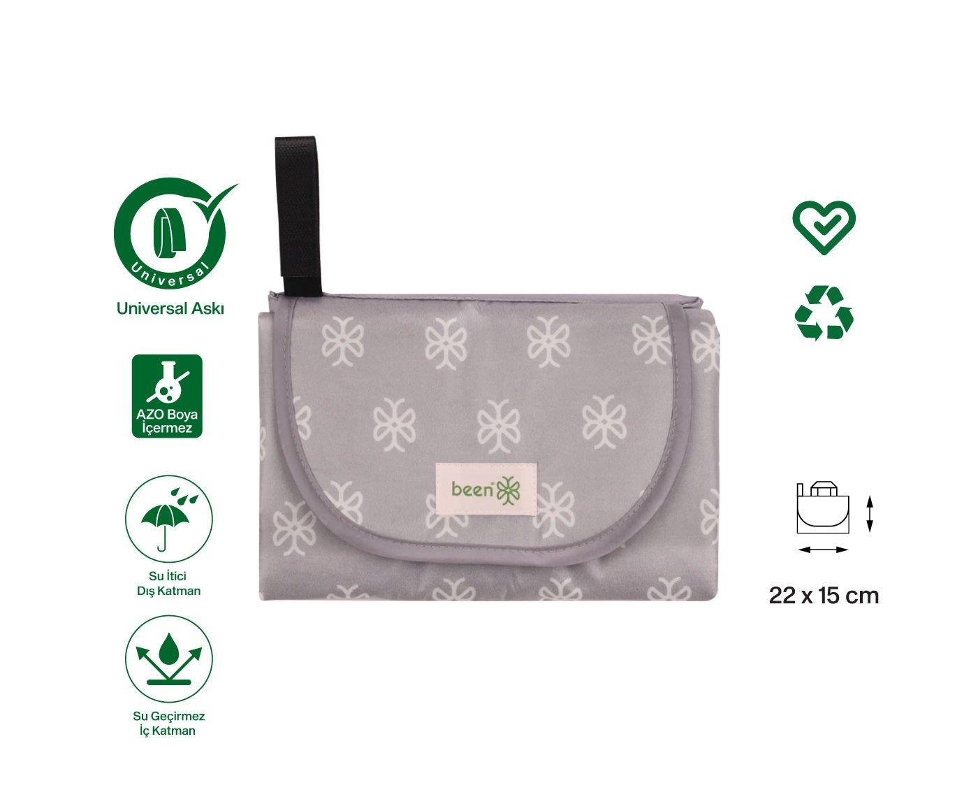 Been Portable Dıaper Changıng Mat/pratik Alt Açma Matı Gri