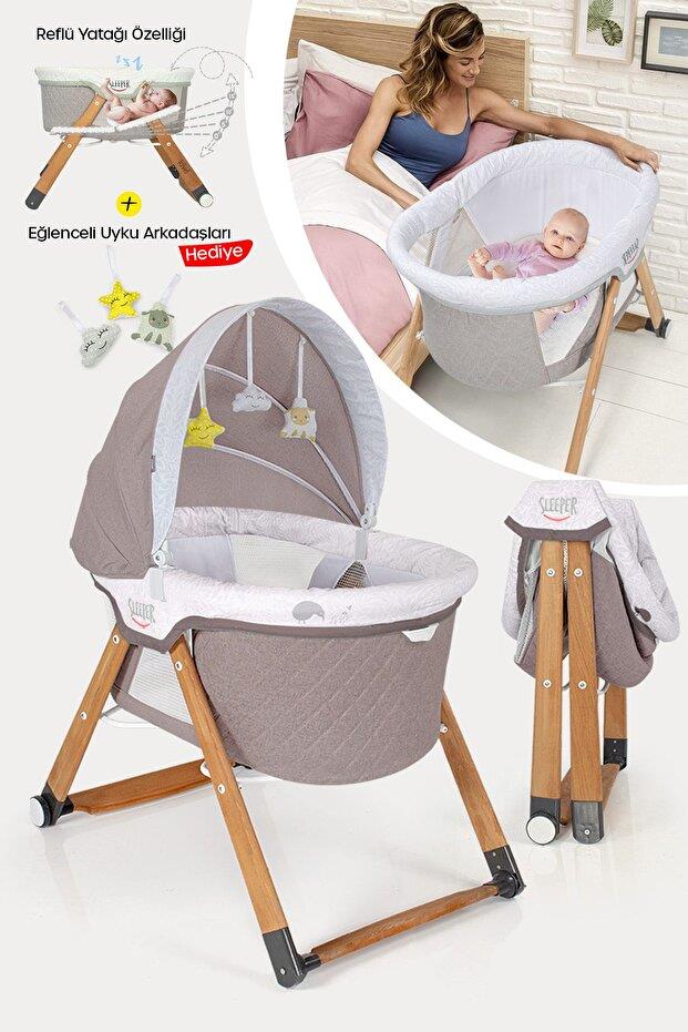 Kiwi Sleeper Ahşap Beşik Kahve
