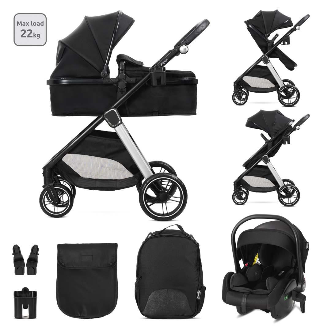 Lorelli Aspen Travel Sistem Bebek Arabası - Black
