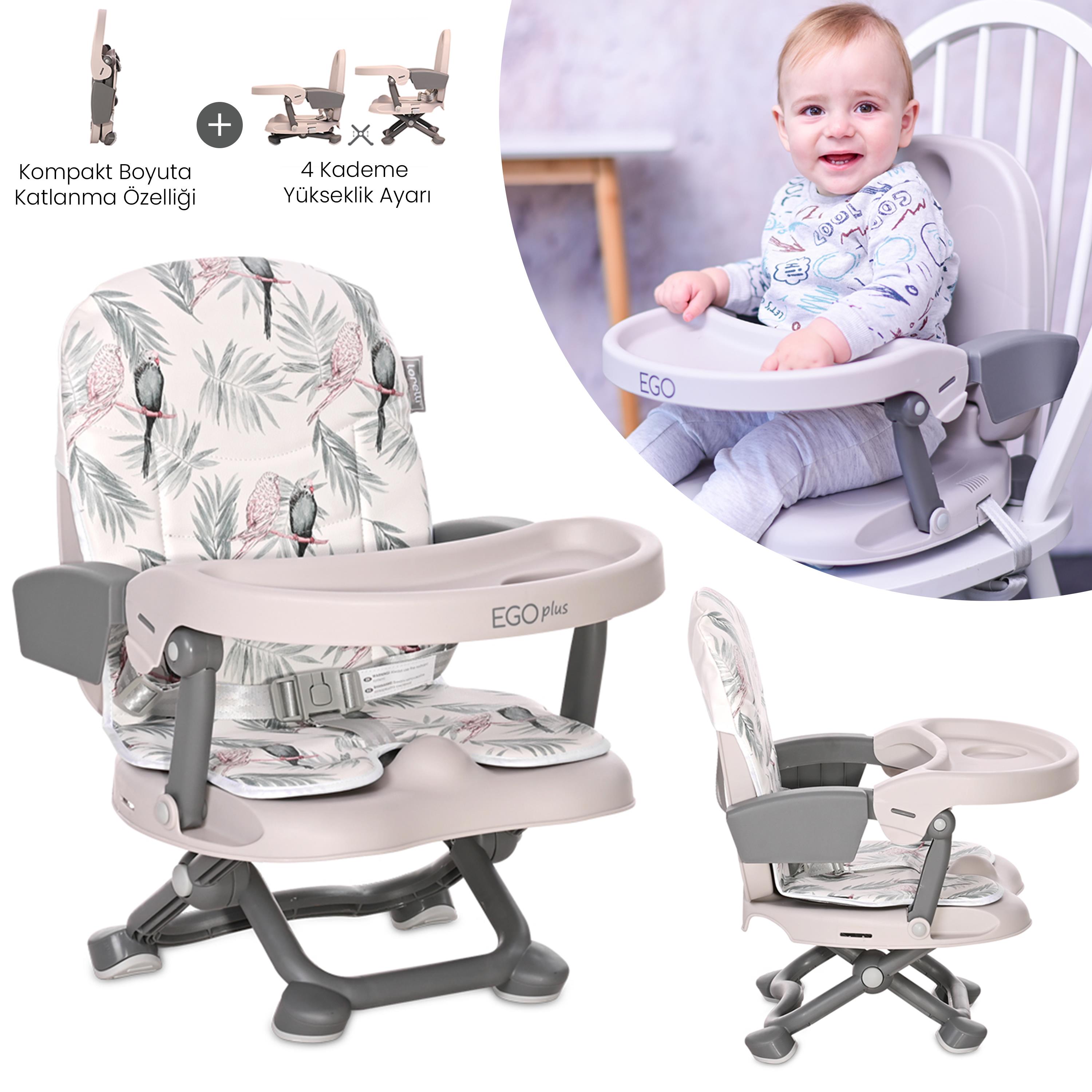 Lorelli Ego Plus Portatif Mama Sandalyesi - Gri