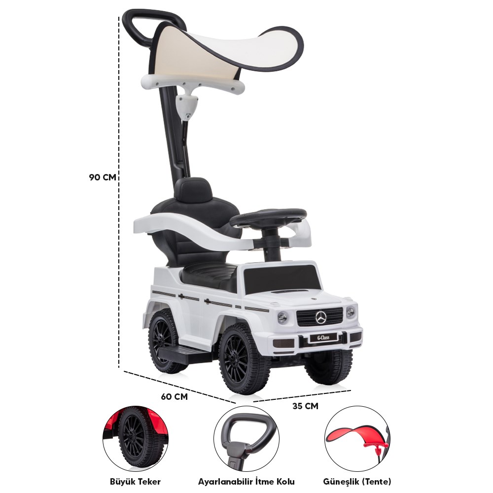 Lorelli Mercedes G350D Ebeveyn Kontrollü Çocuk Arabası - White