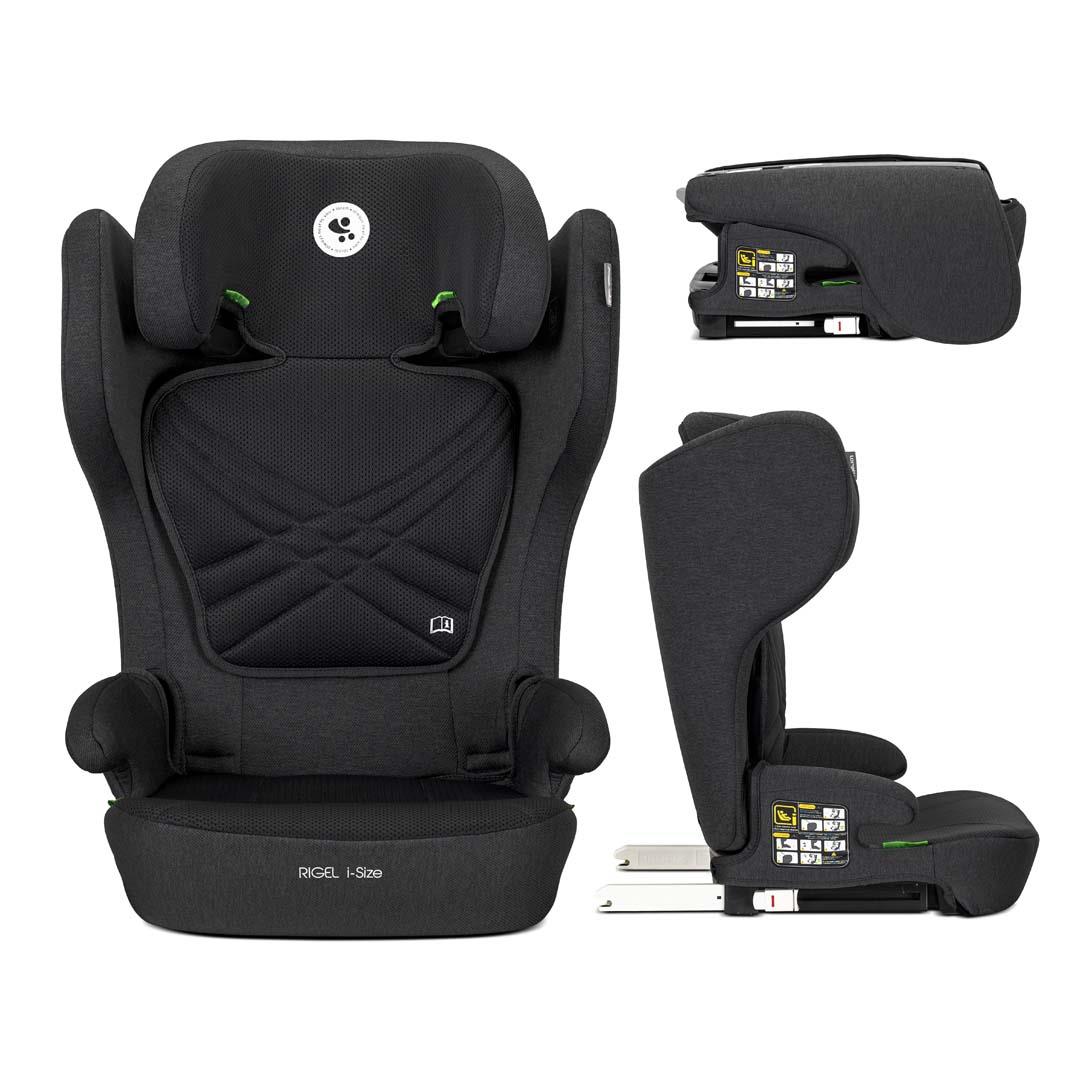 Lorelli RIGEL Katlanır  I-Size 3-12 yaş 100-150 cm Oto Koltuğu - Black 