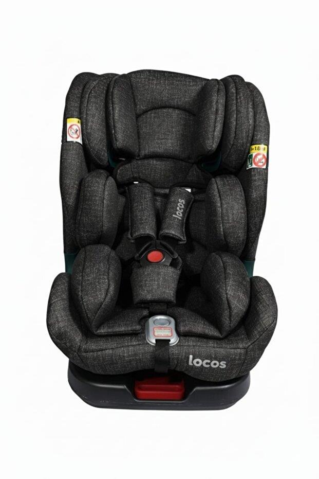 Moje locos 360 Derece Dönebilen (0-36) kg İsofixli Çocuk Oto Koltuğu Siyah