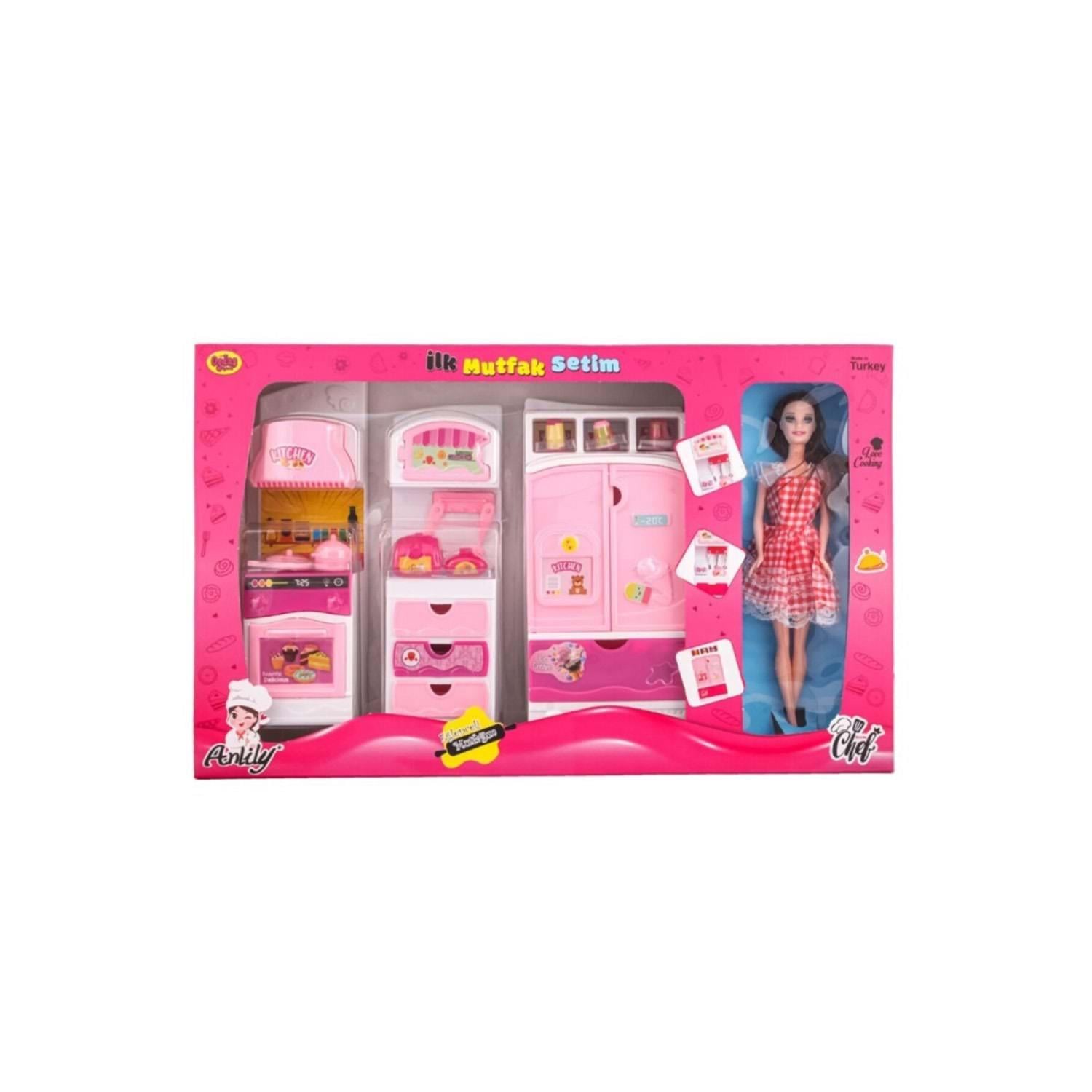 Oydaş Oyuncak İlk Mutfak Setim 3lü Dolap Bebekli