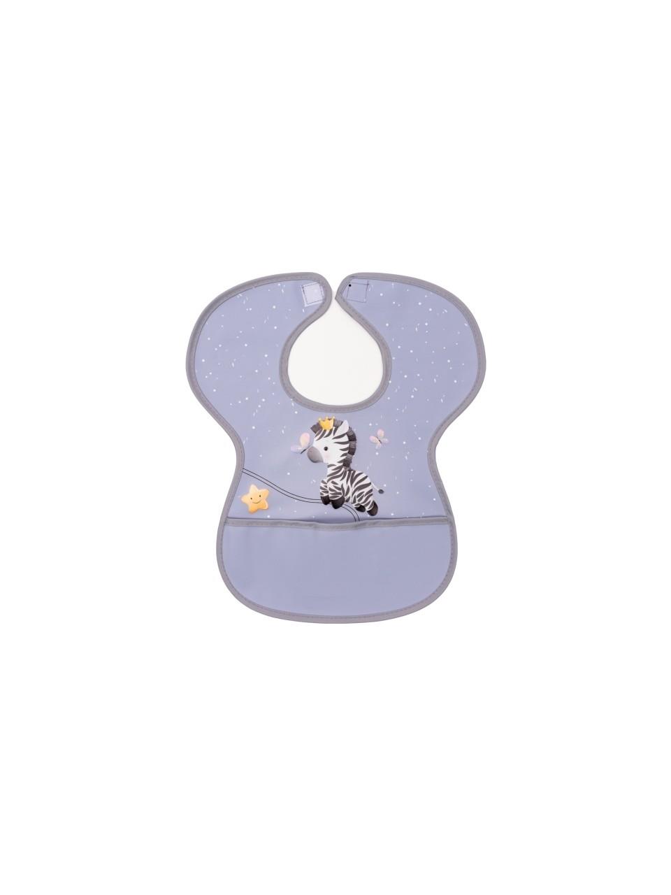 Sevi Bebe Cırtlı Muşamba Önlük - Zebra 22-184