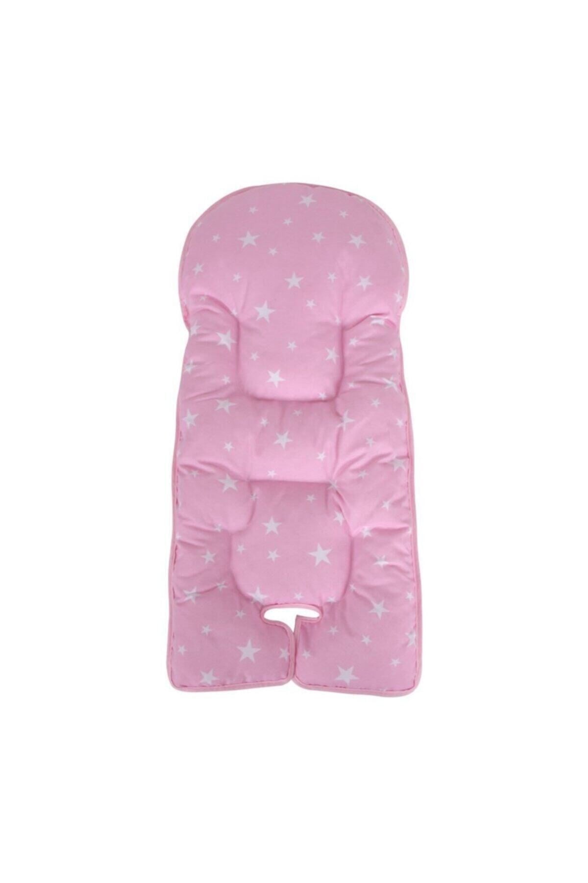 Sevi Bebe Mama Sandalyesi Minderi - Pembe Yıldız 150-2