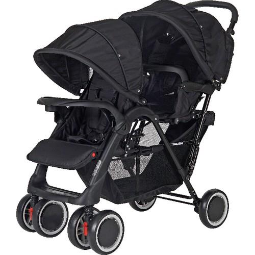 Sunny Baby 9024 Orbis Ikiz Bebek Arabası Siyah Arkakaya İkiz