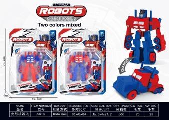 Toysan Dönüşbilen Robot Araba Vakumlu Kutuda