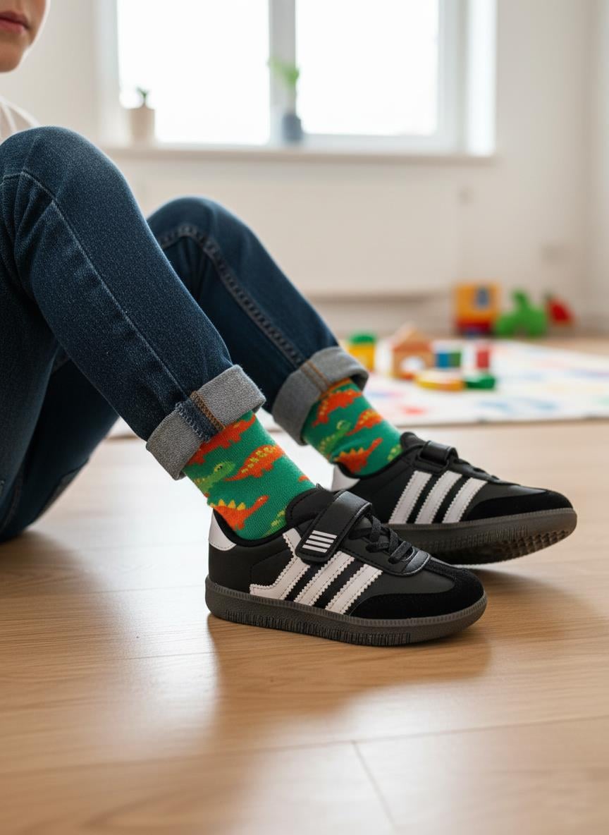 Vojo Sam Rahat Taban Cırtlı Şeritli Çocuk Spor Ayakkabı