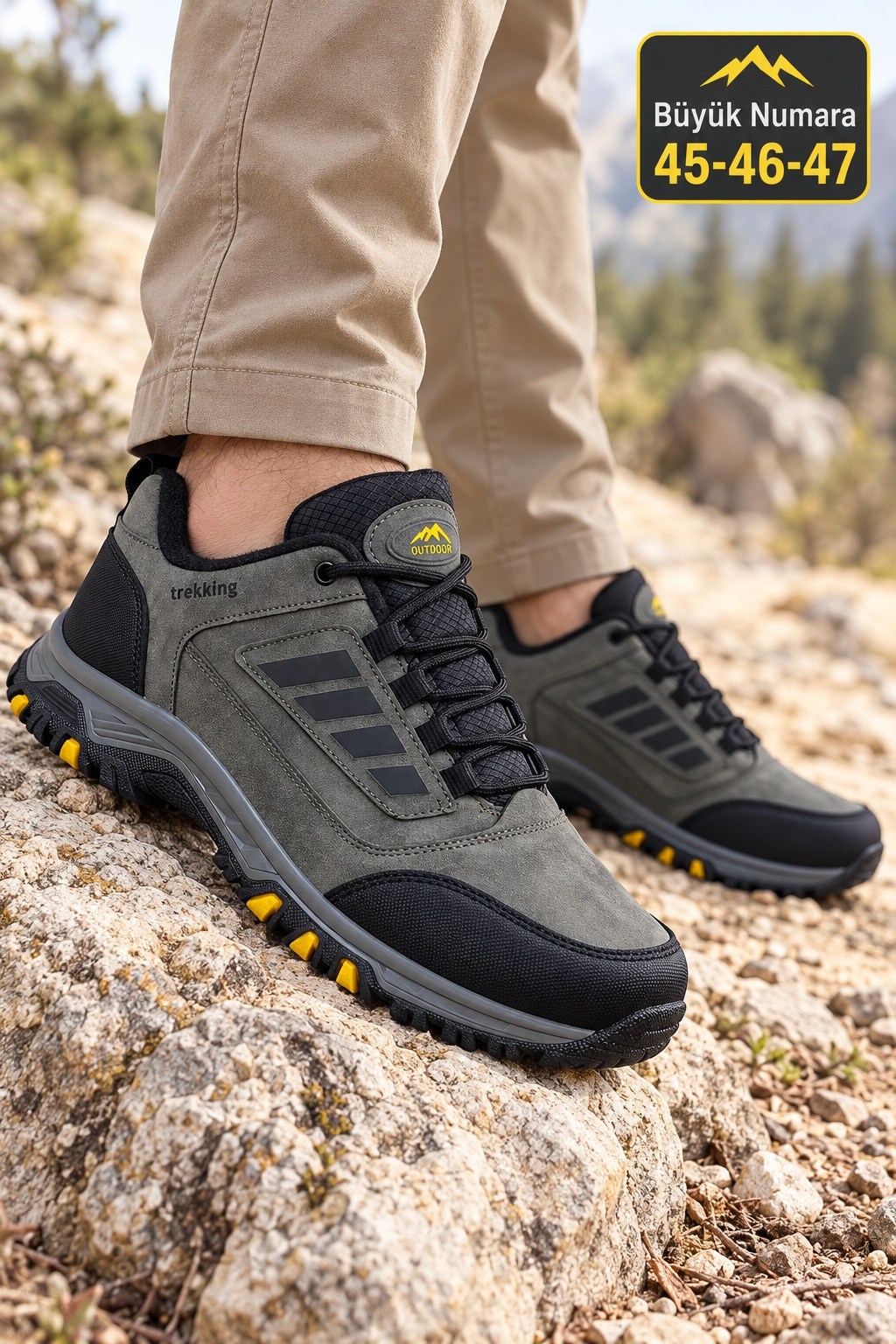 Vojo Battal Boy Büyük Ayak Outdoor Erkek Ayakkabı