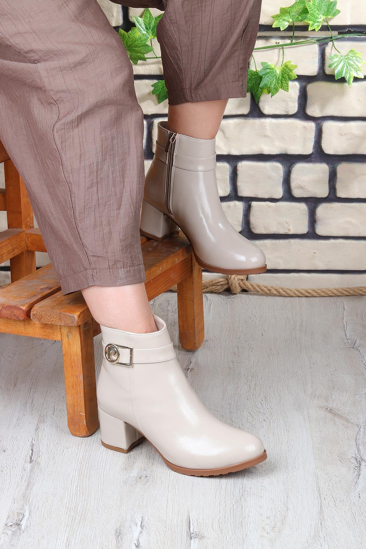 Pierre Cardin 114 5 Cm Topuklu Fermuarlı Kadın Bot