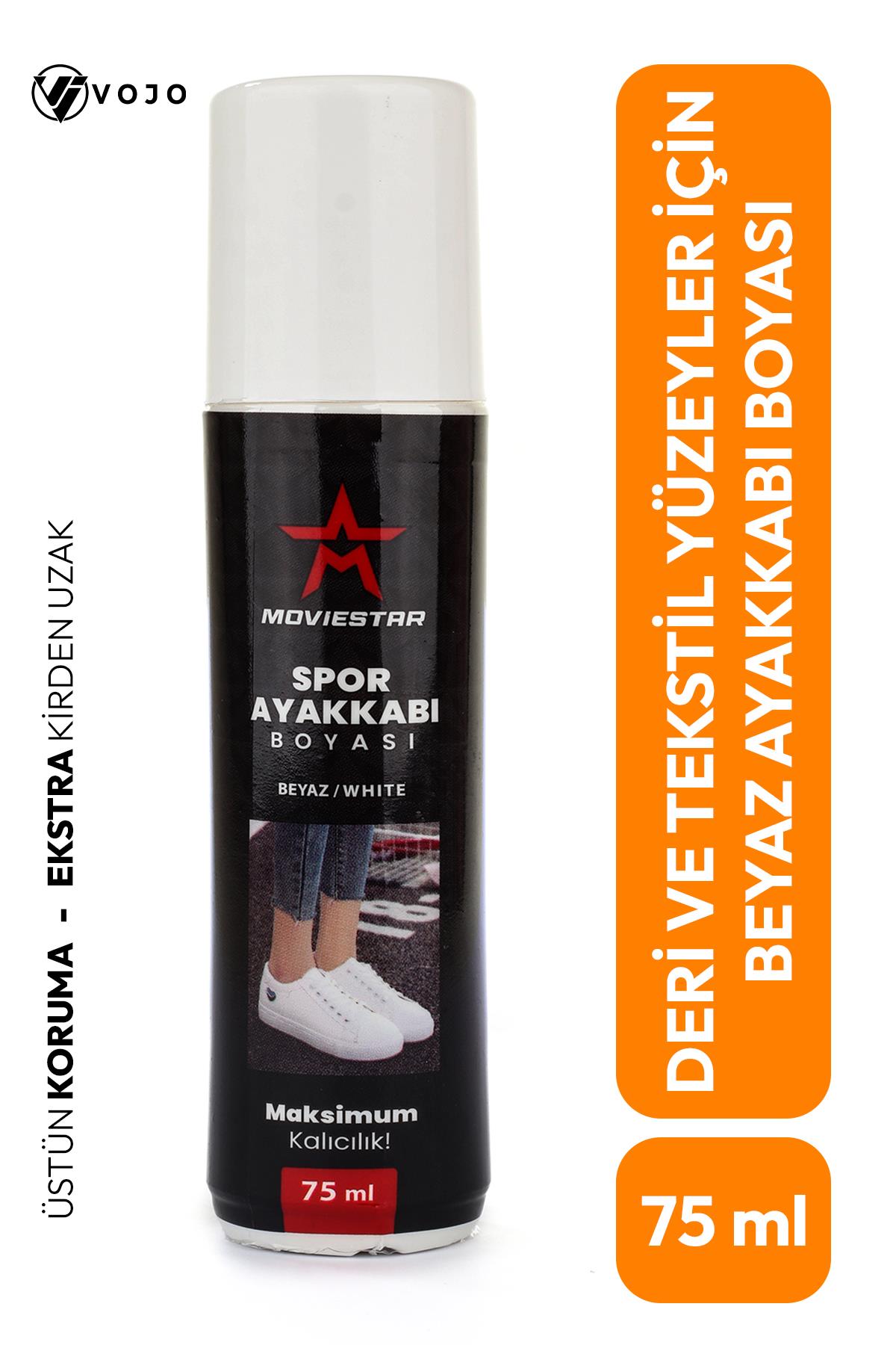 Vojo MS Deri ve Kumaş Beyaz Spor Ayakkabı Boyası 75 Ml.