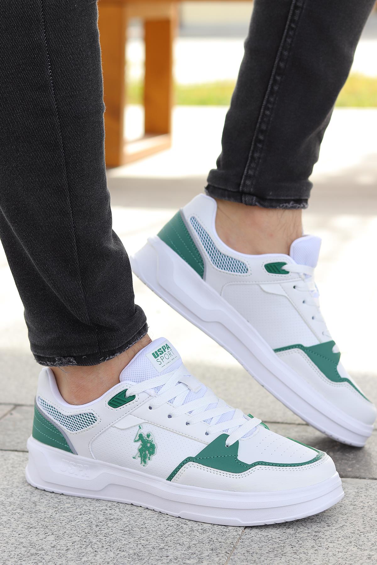 U.S. Polo Assn. Alucard Cilt Erkek Sneaker Spor Ayakkabı