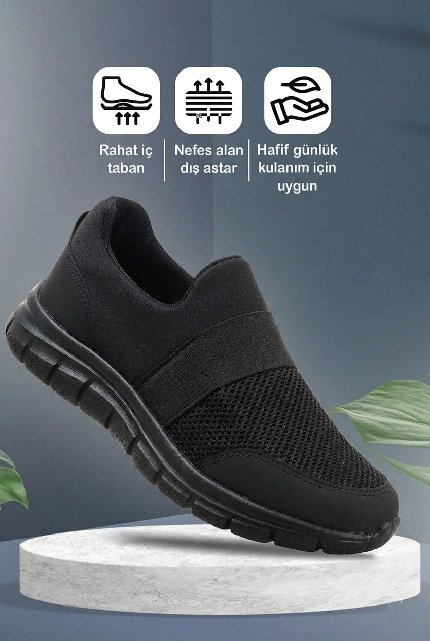 Vojo Flex Anatomik Anorak Bağcıksız Erkek Spor Ayakkabı