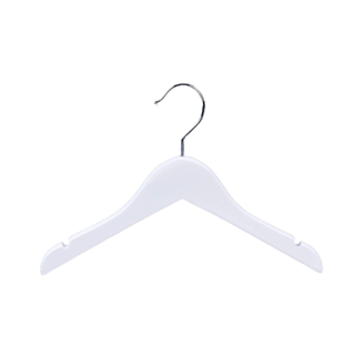 24 Adet Beyaz Ahşap Bebek Elbise Askısı Vernikli Ahşap Çocuk Askısı Beyaz Boyalı 32 cm