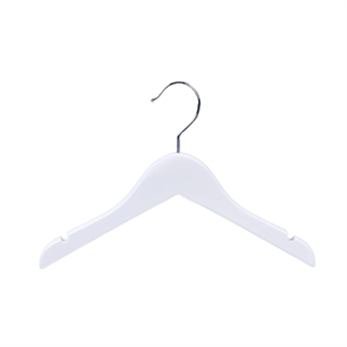 75 Adet Beyaz Ahşap Bebek Elbise Askısı Vernikli Ahşap Çocuk Askısı Beyaz Boyalı 32 cm