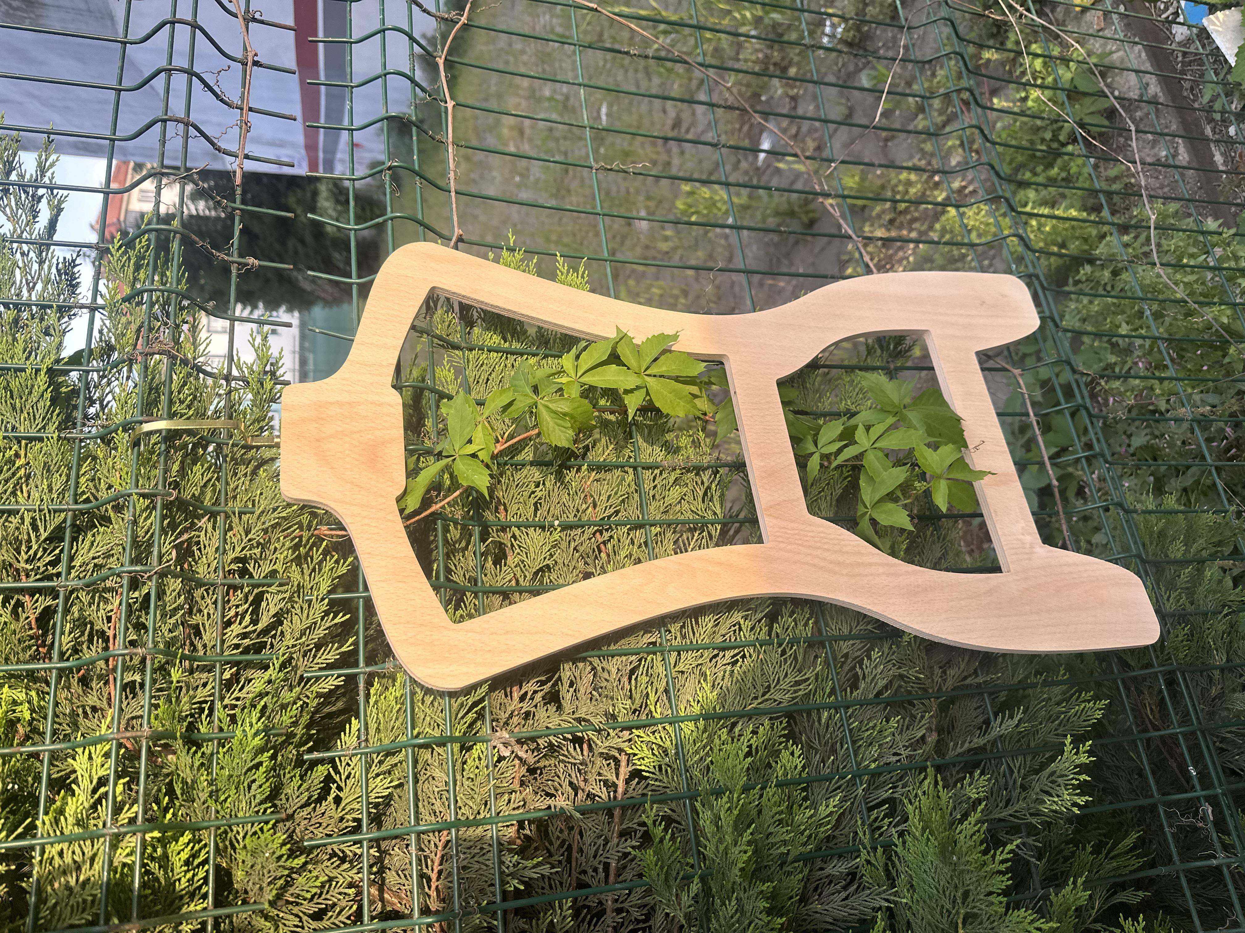 Ahşap El Mankeni Bayan Kombin Askısı Lazer Yazılı 38 Beden -76 cm