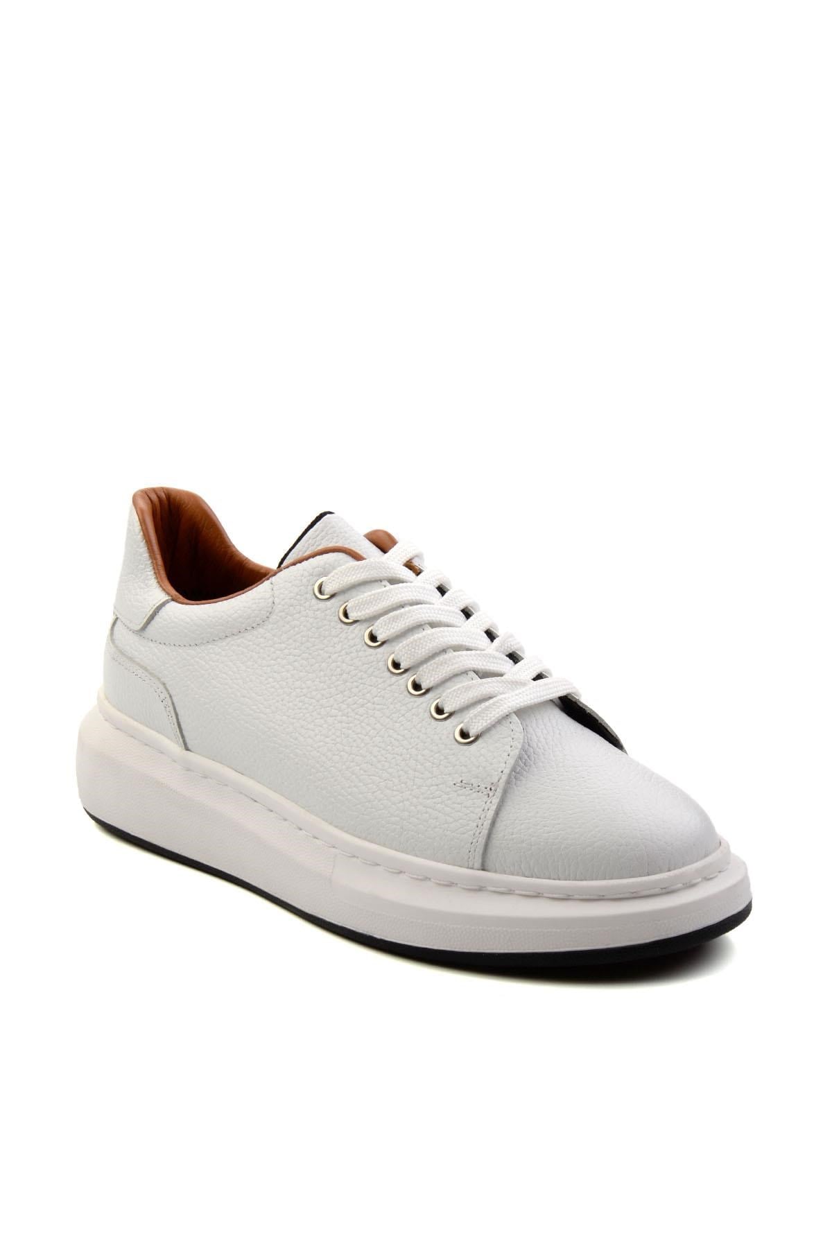 Bej Hakiki Deri Erkek Sneaker E01401098040