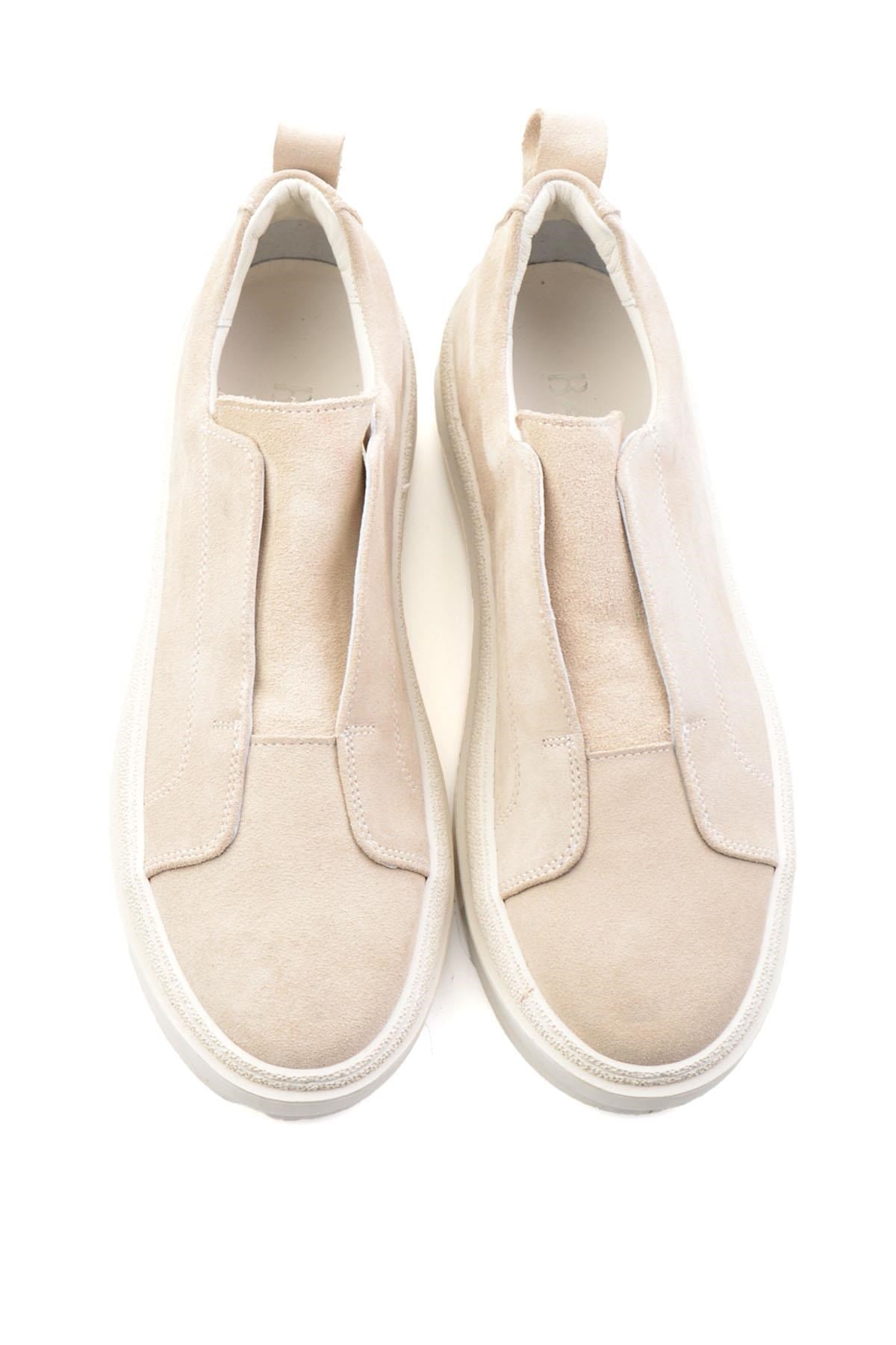 Bej Hakiki Deri Erkek Sneaker E01549000402