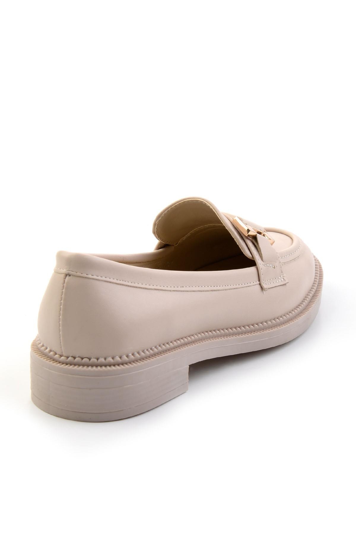 Bej  Kadın Loafer Ayakkabı K01216100009