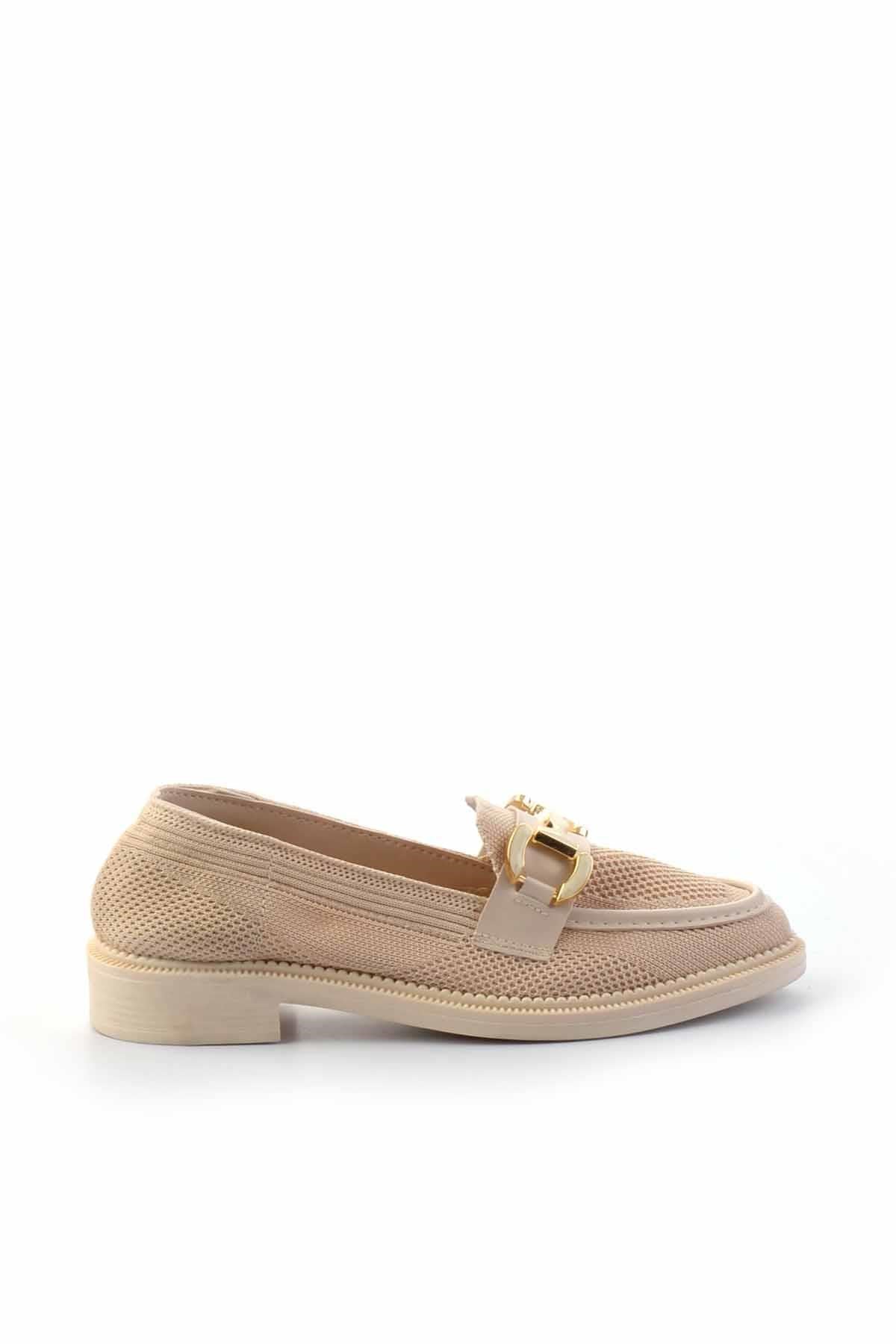 Bej  Kadın Loafer Ayakkabı K01362245682