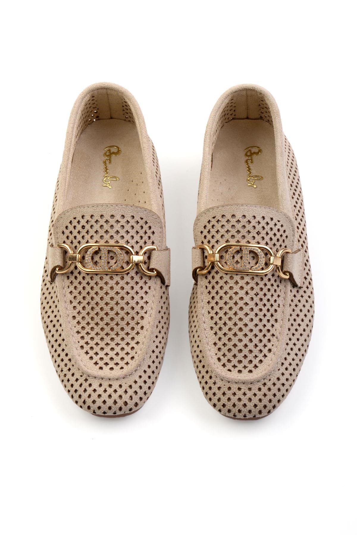 Bej  Kadın Loafer Ayakkabı K01688010902