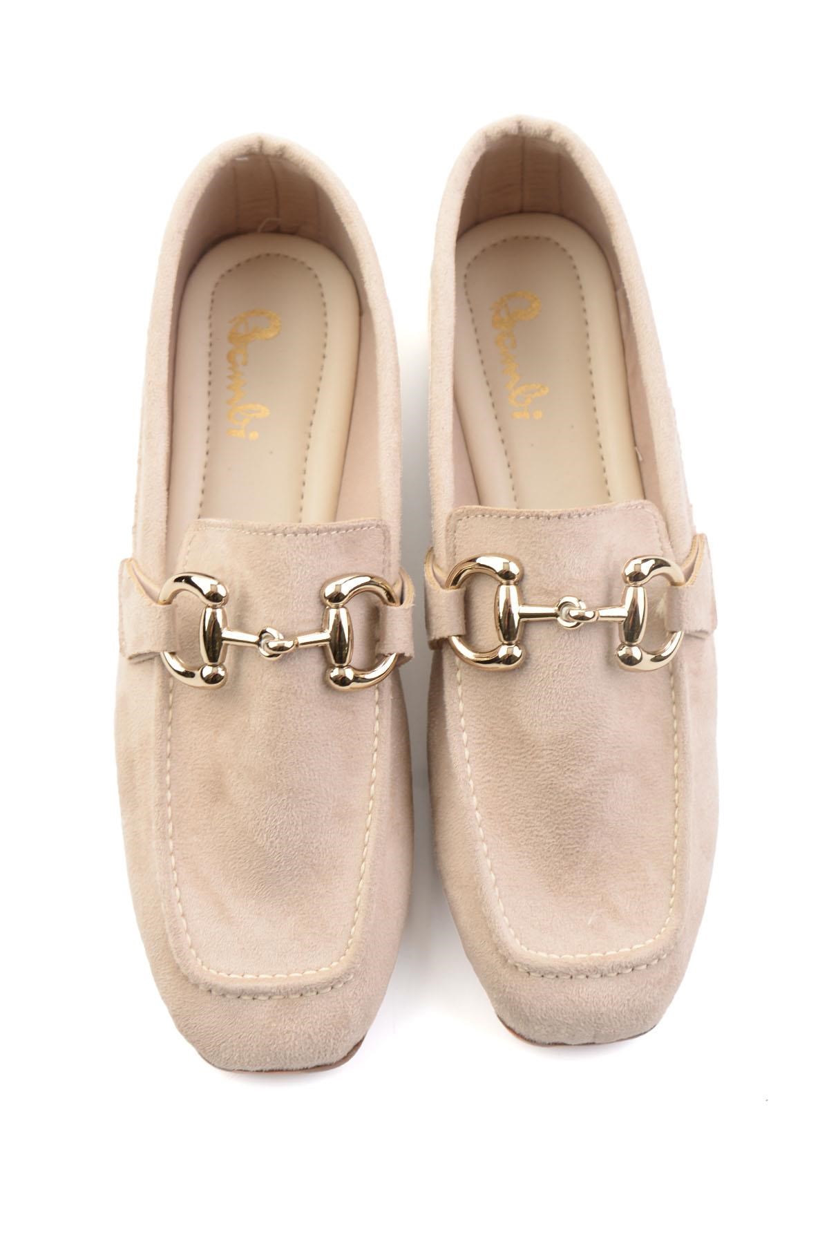 Bej  Kadın Loafer Ayakkabı K01879251572