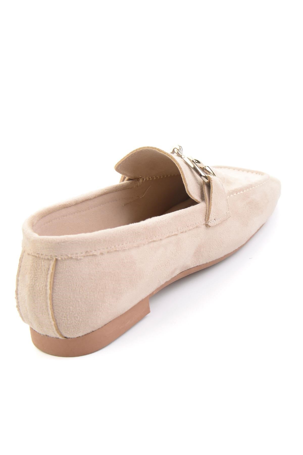 Bej  Kadın Loafer Ayakkabı K01879251572