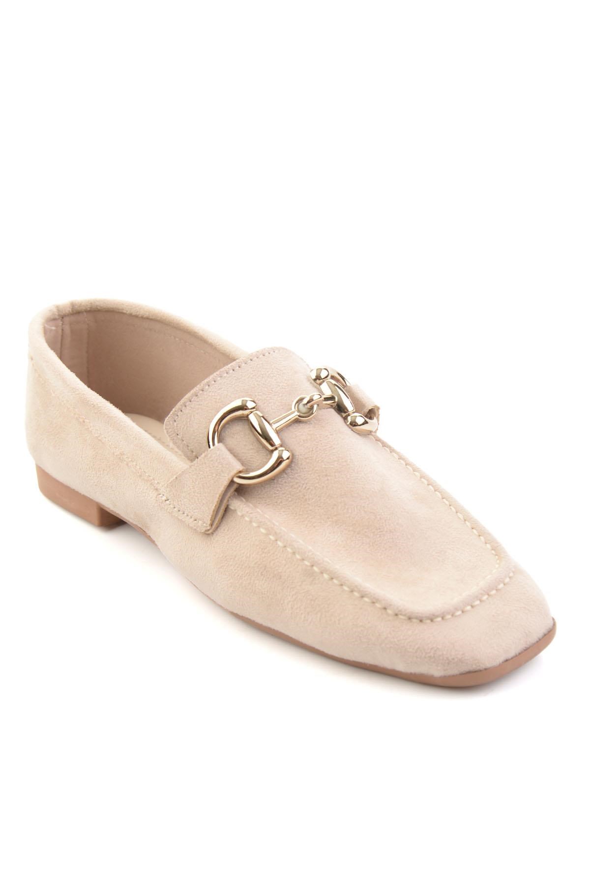 Bej  Kadın Loafer Ayakkabı K01879251572