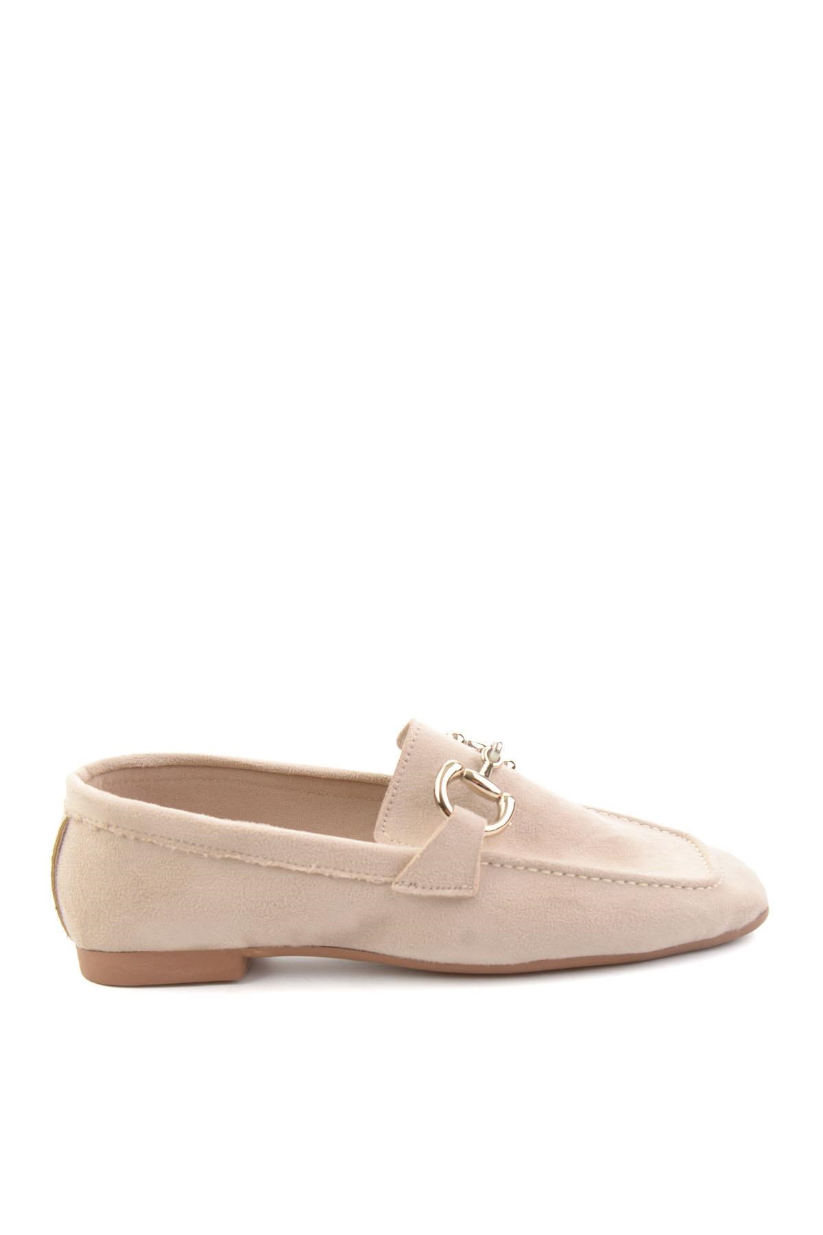 Bej  Kadın Loafer Ayakkabı K01879251572