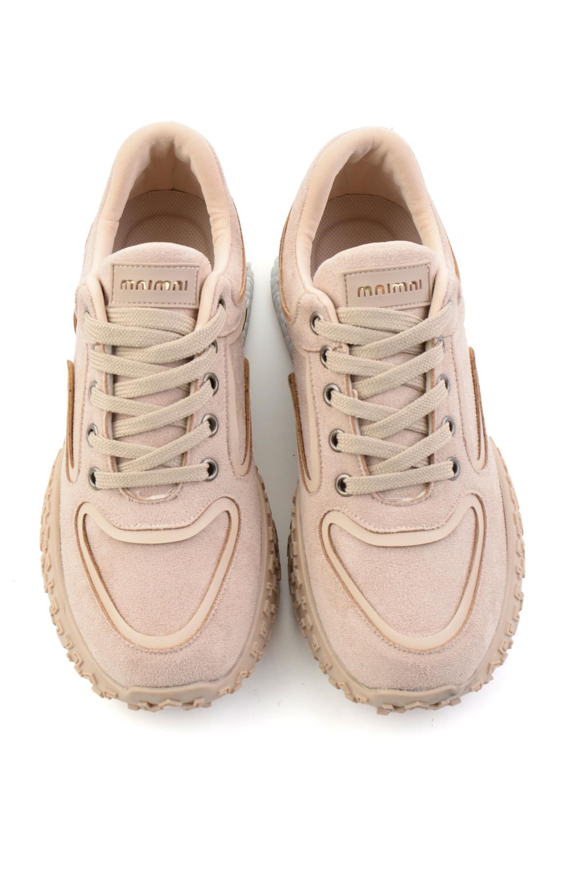 Bej Süet  Kadın Sneaker K01313003272