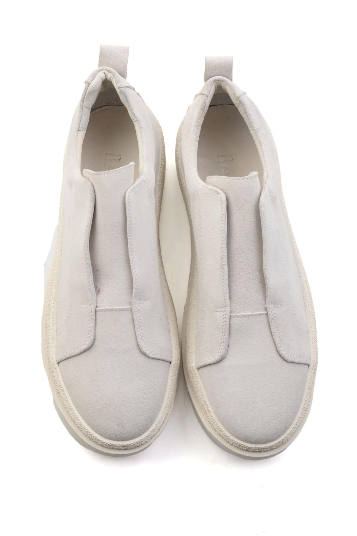 Beyaz Hakiki Deri Erkek Sneaker E01549000402