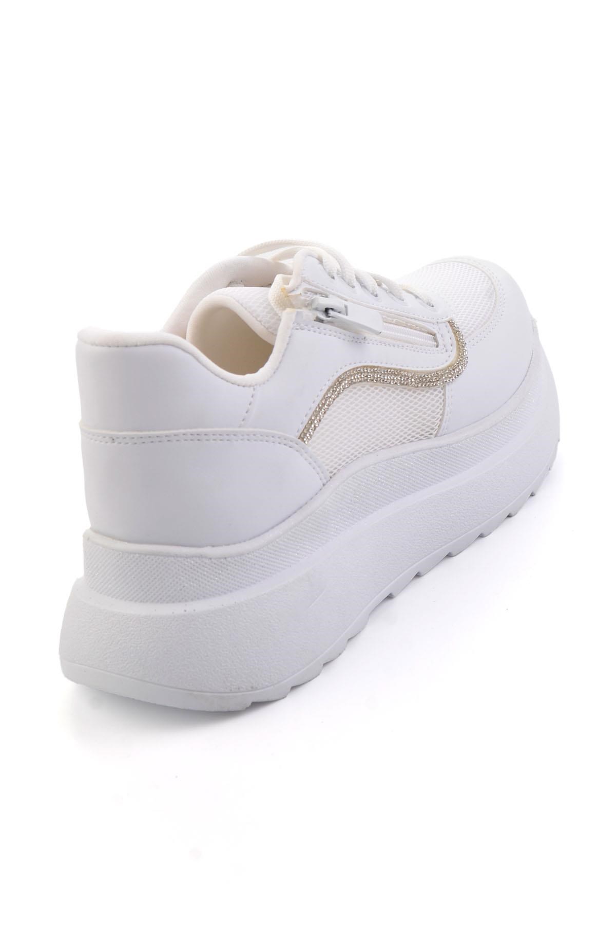 Beyaz  Kadın Sneaker K01709060409