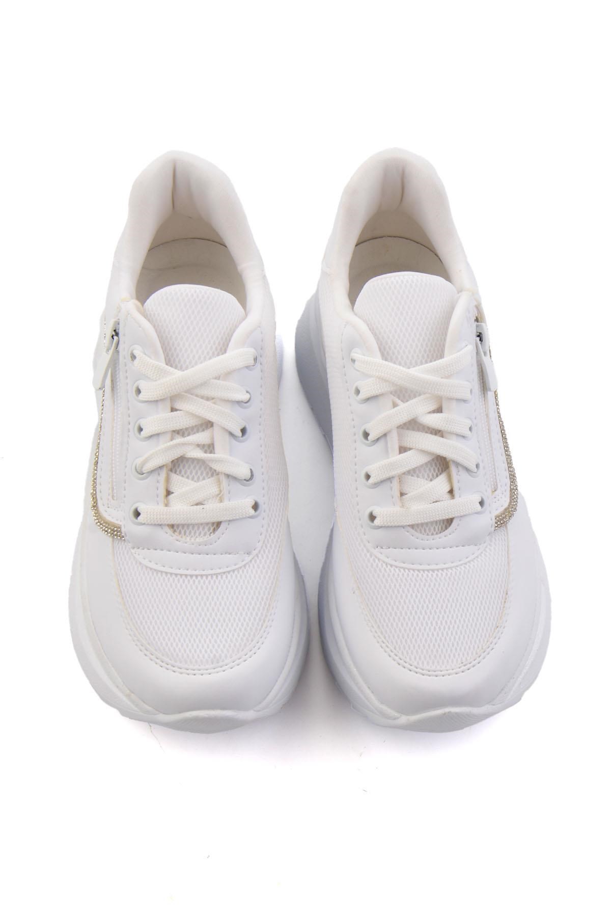 Beyaz  Kadın Sneaker K01709060409