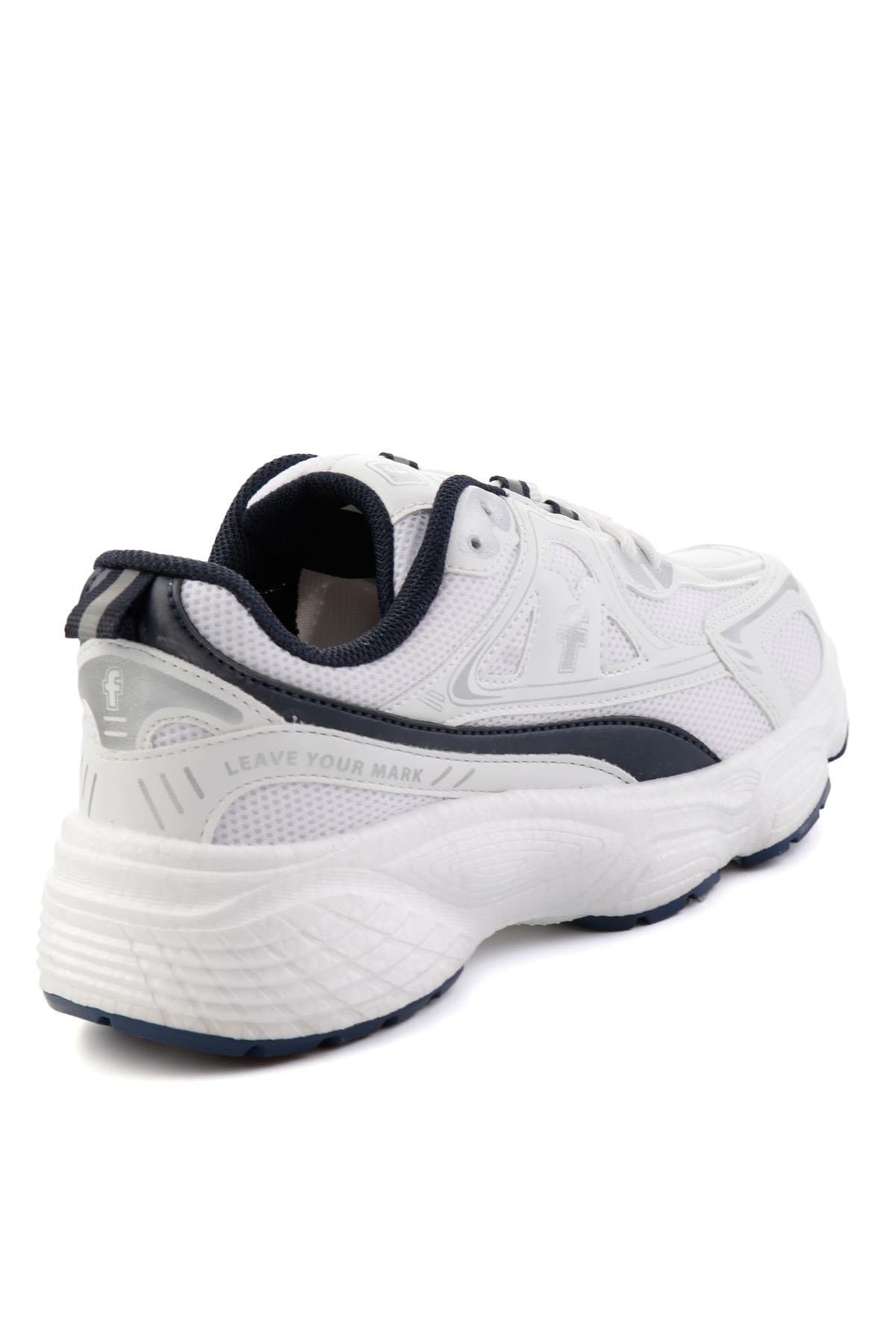 Beyaz Lacivert  Kadın Sneaker K01027032922