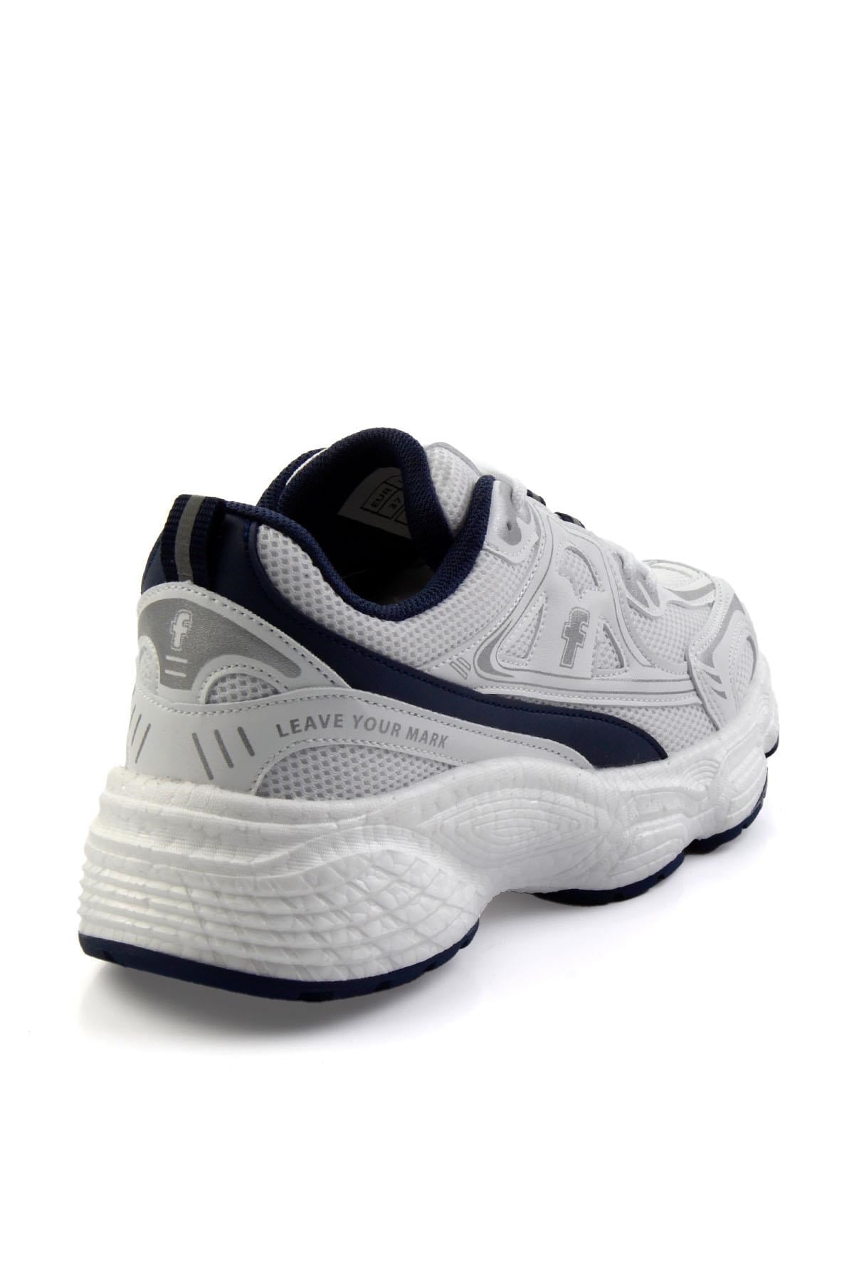 Beyaz Lacivert  Kadın Sneaker K01027032922