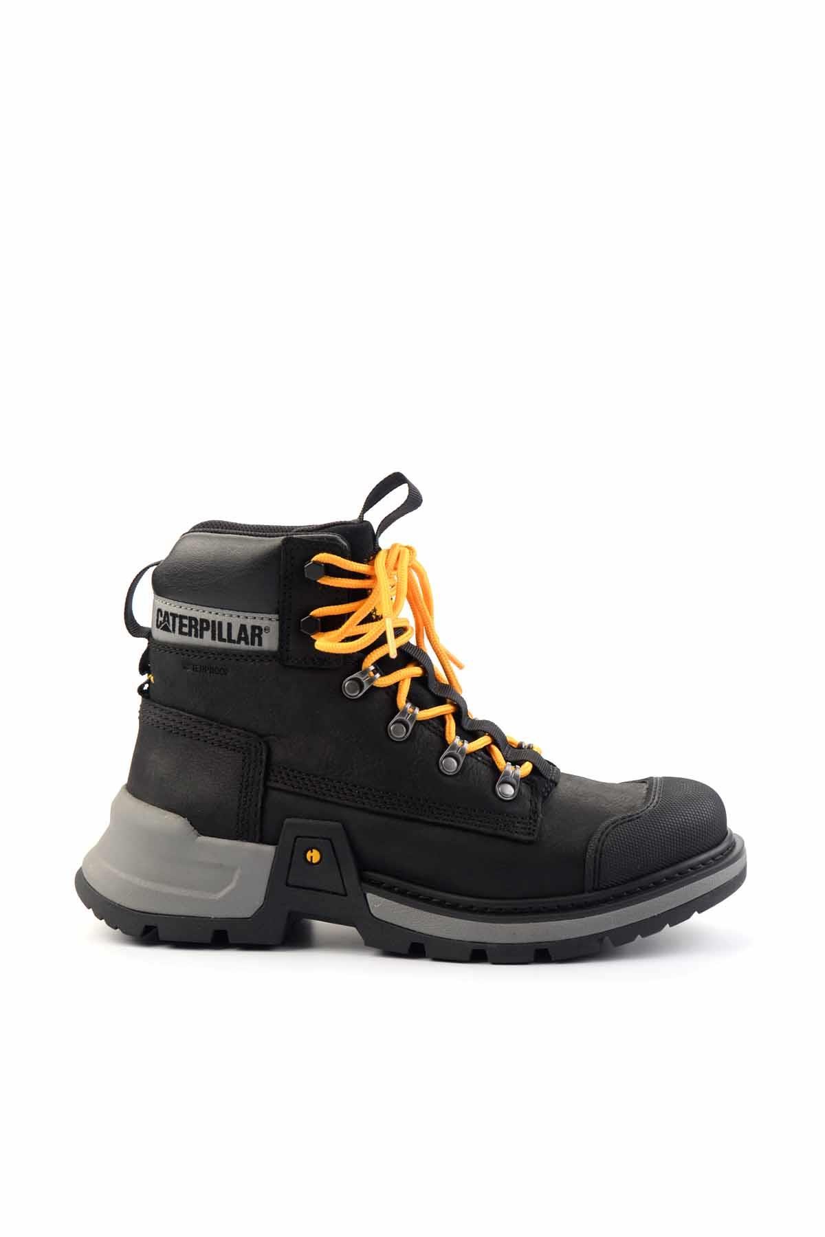 Black Hakiki Deri Erkek Bot & Bootie CAT1111111303