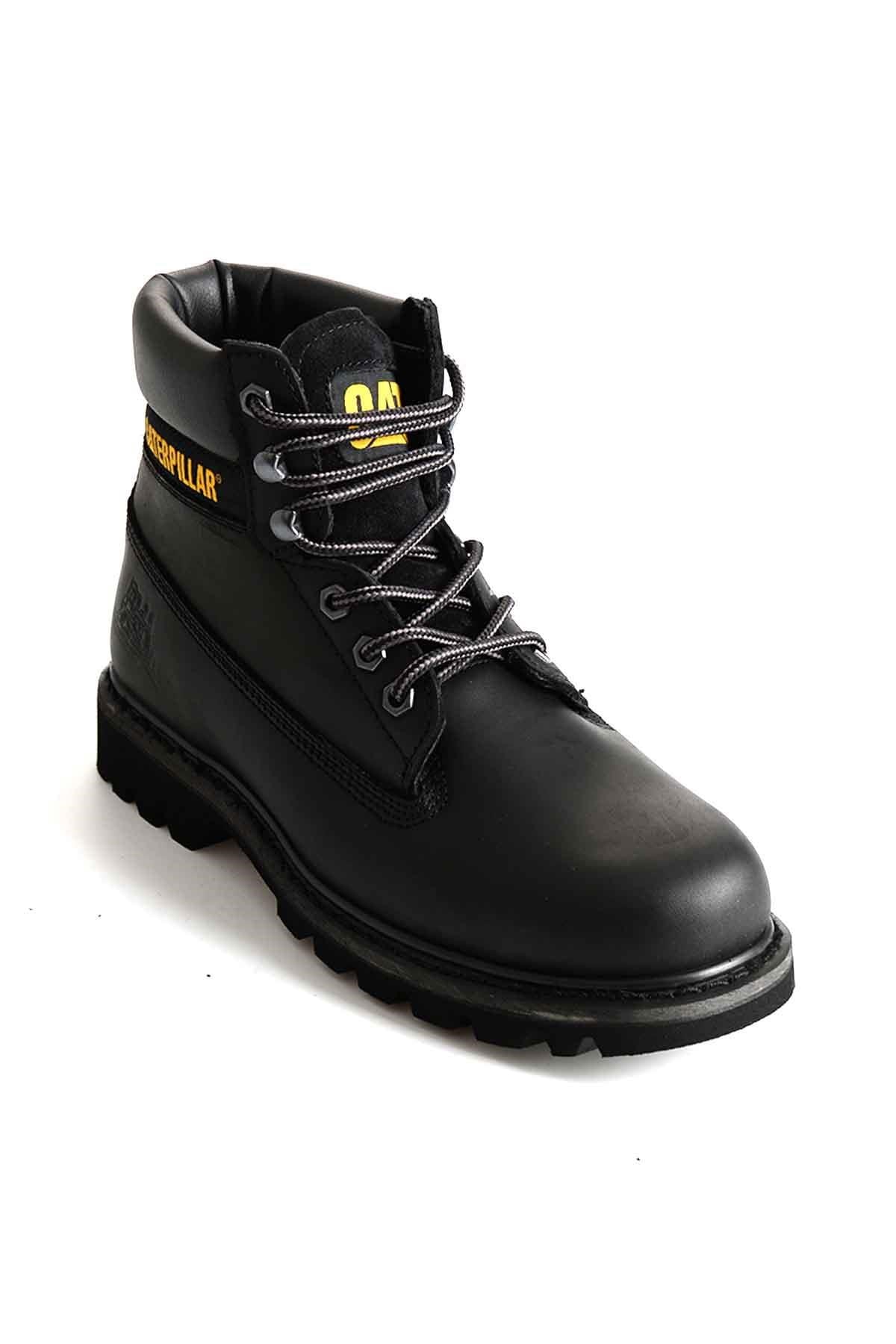 Black Hakiki Deri Erkek Bot & Bootie CAT1111000103