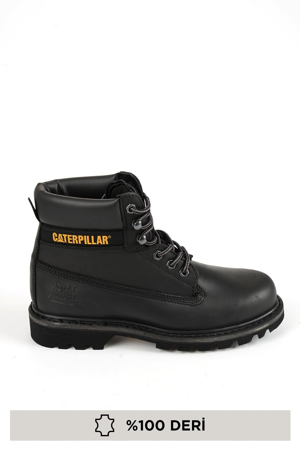 Black Hakiki Deri Erkek Bot & Bootie CAT1111000103