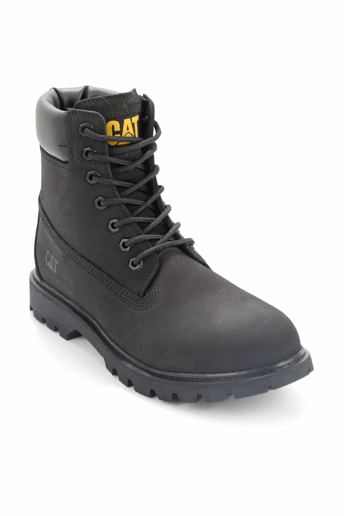 Black Hakiki Deri Erkek Bot & Bootie CAT1111137701