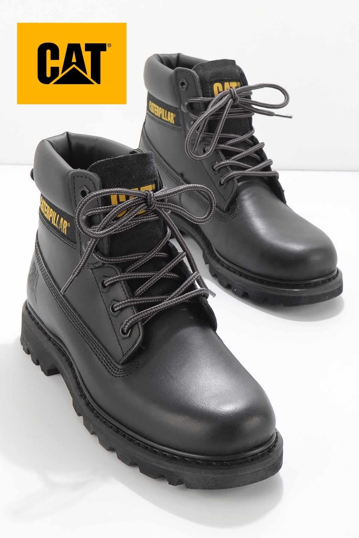 Black Hakiki Deri Erkek Bot & Bootie CAT1111000103