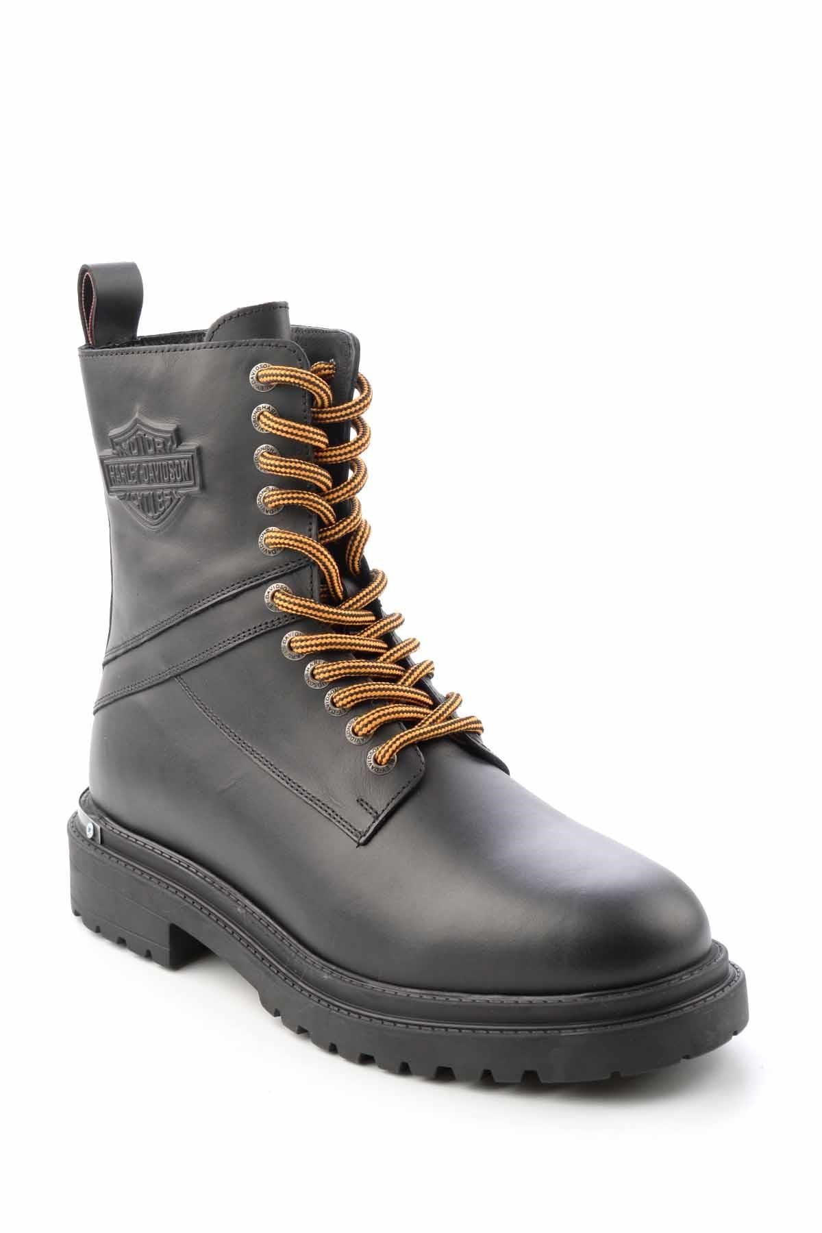 Black Hakiki Deri Erkek Bot & Bootie HD1777155303
