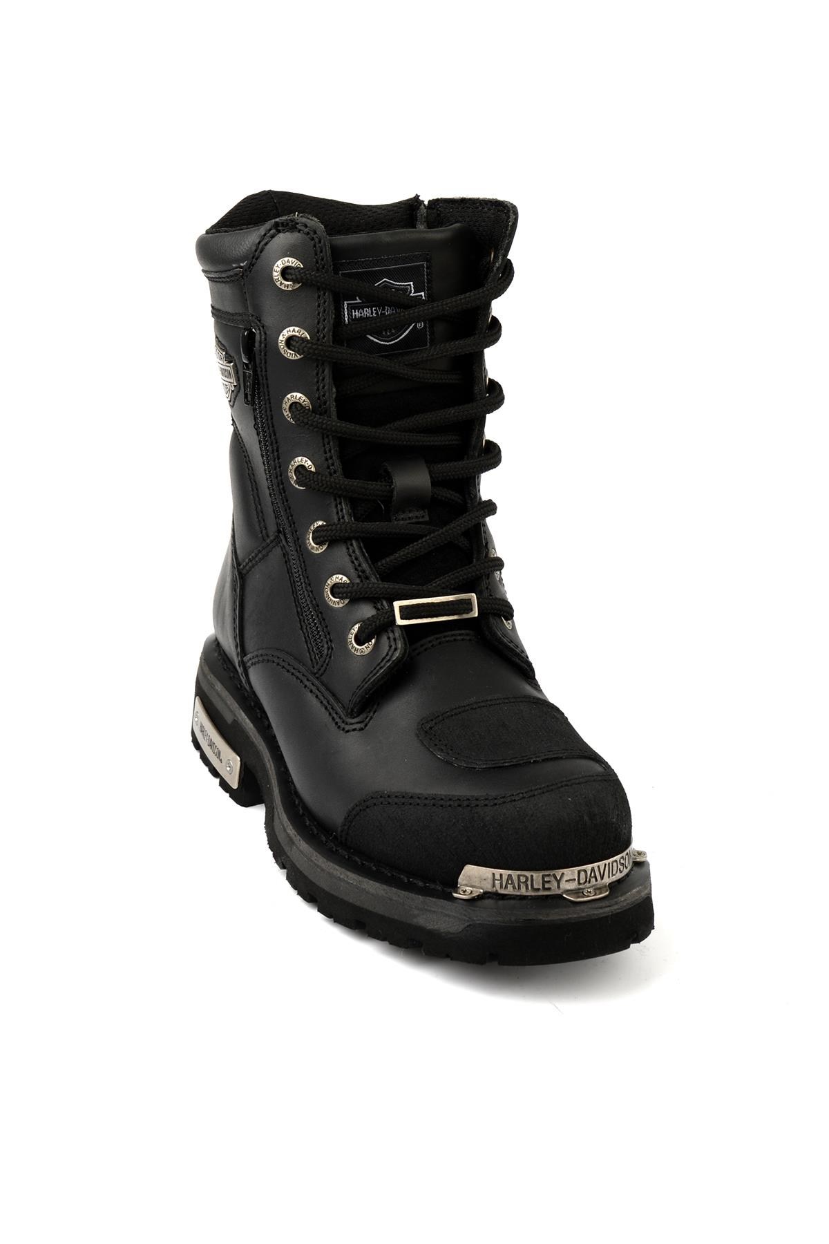 Black Hakiki Deri Kadın Bot & Bootie HD0777032103