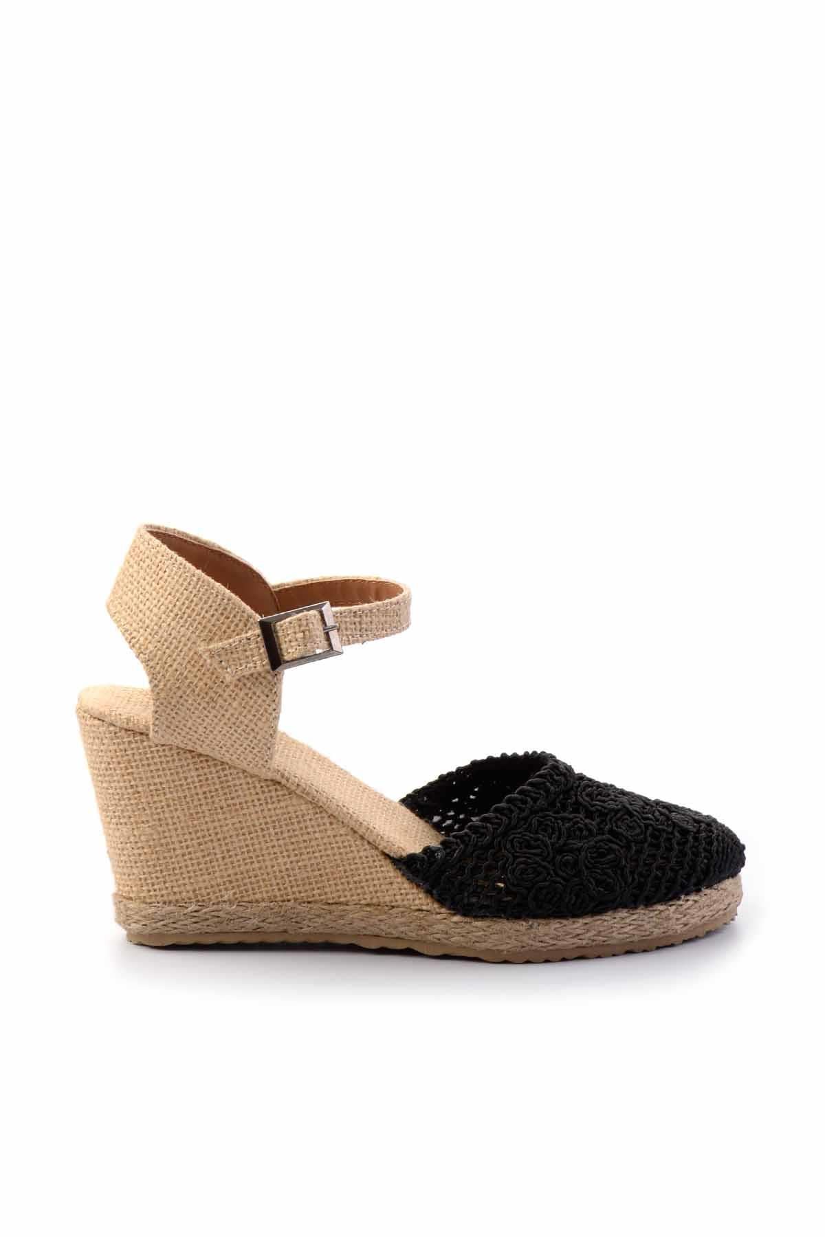 Siyah  Kadın Sandalet K05874050316