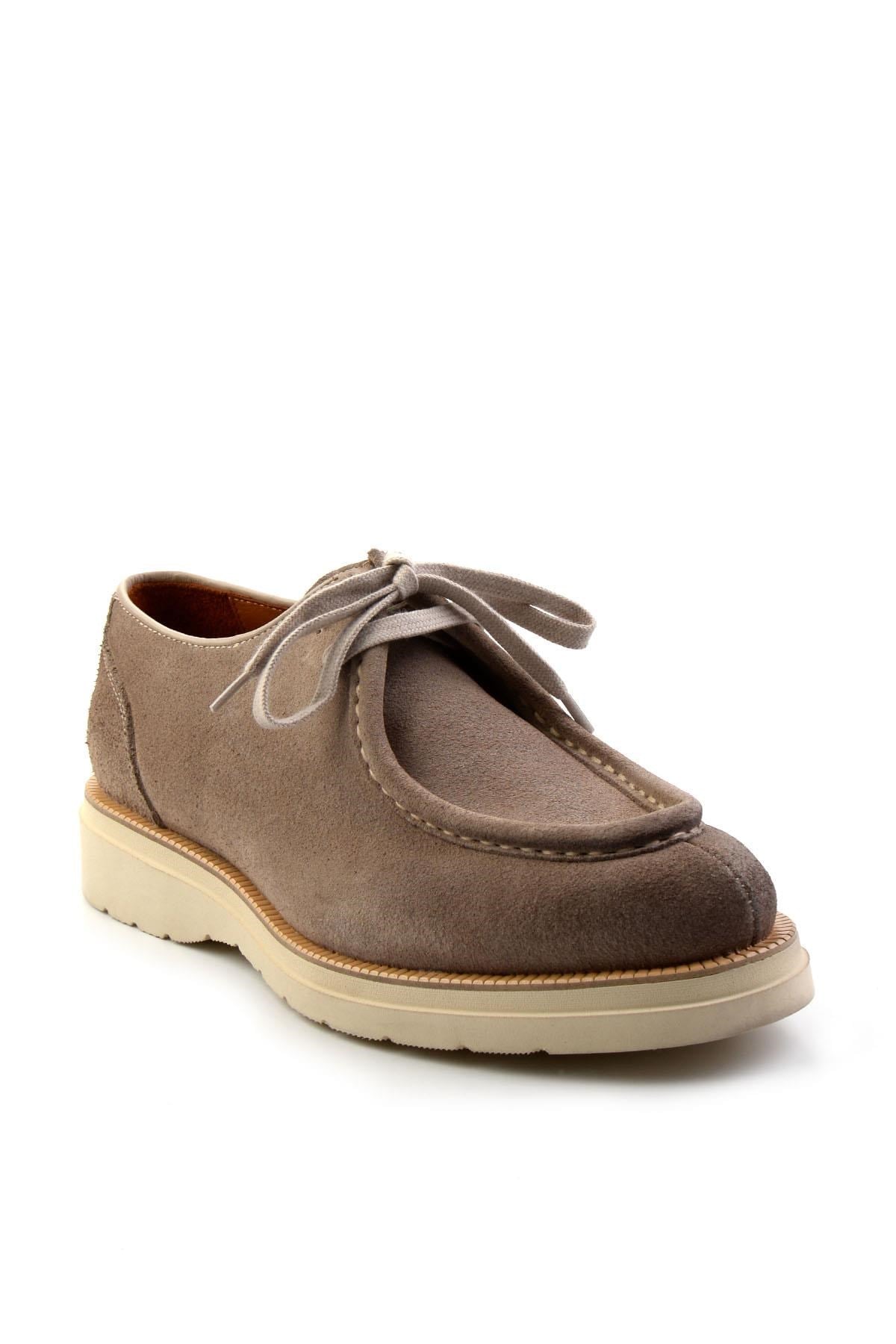 Gri Hakiki Deri Erkek Loafer Ayakkabı E01901404602