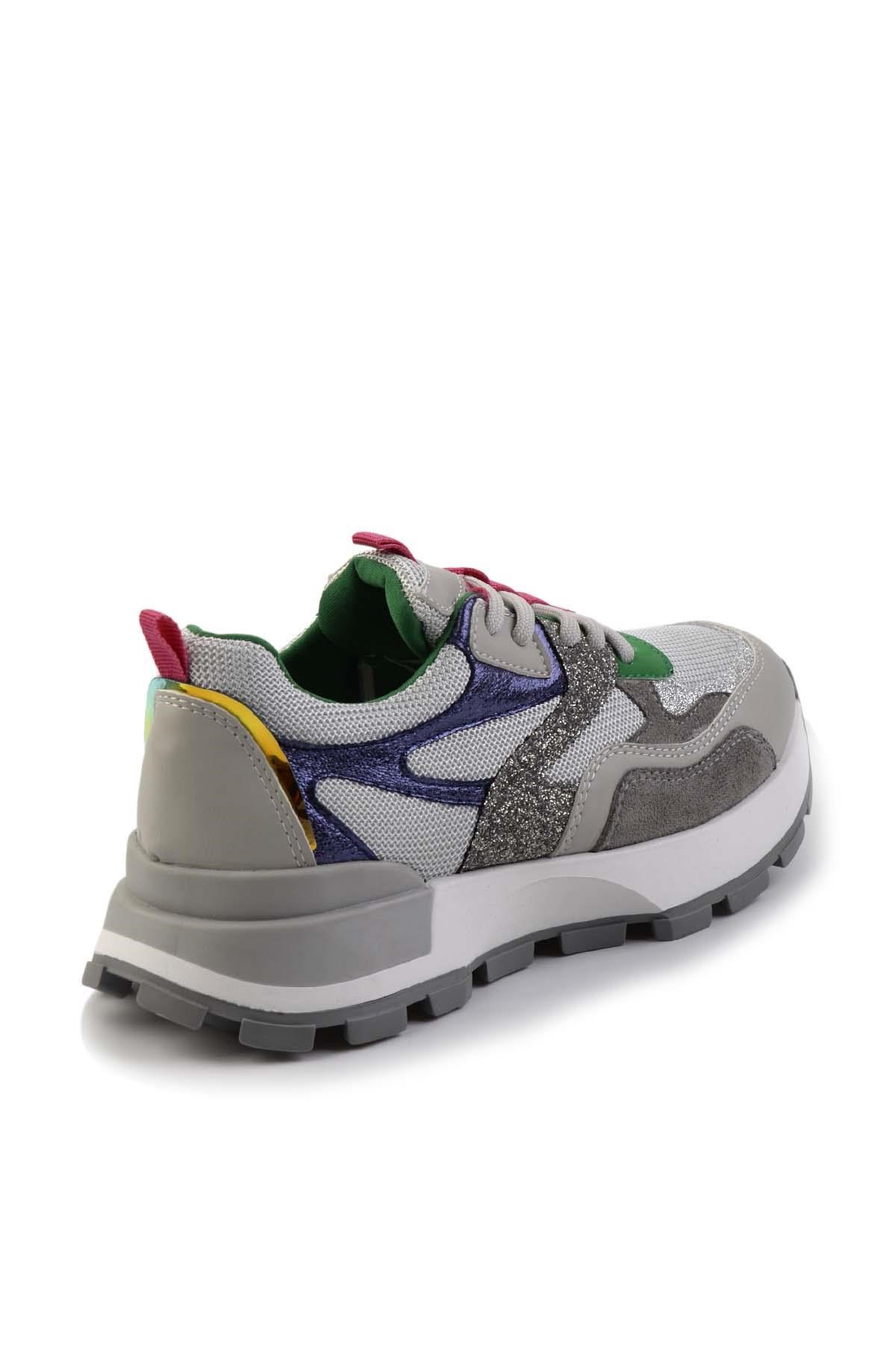 Gri Yeşil  Kadın Sneaker K01429160009