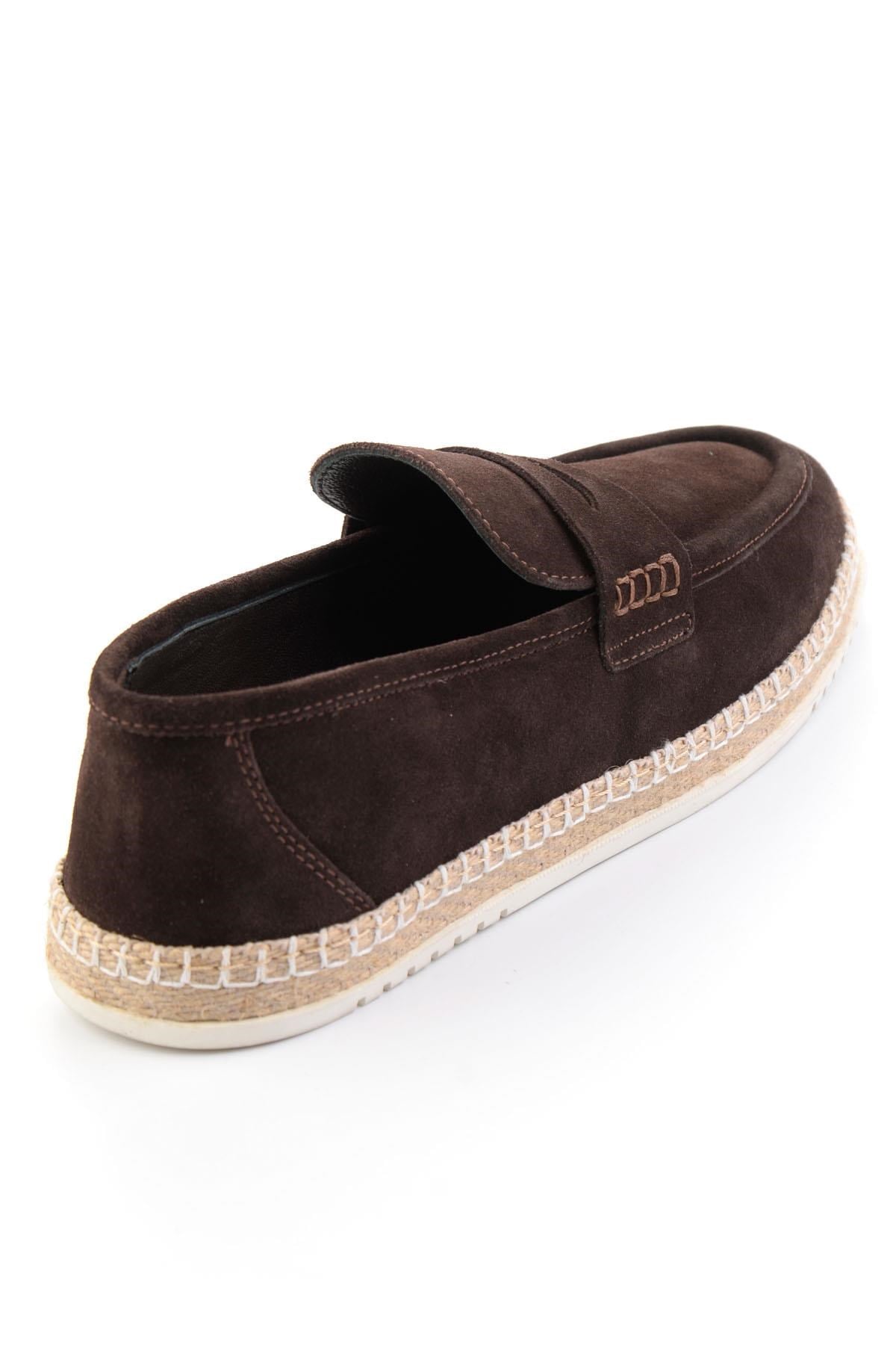 Kahve Hakiki Deri Erkek Loafer Ayakkabı E01698198602