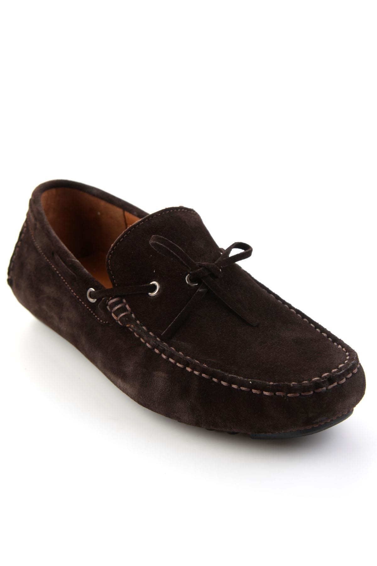 Kahve Hakiki Deri Erkek Loafer Ayakkabı E01547009902