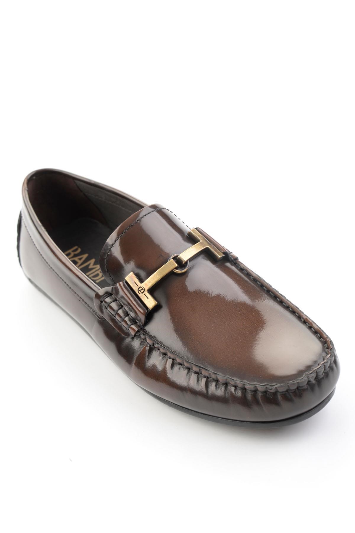 Kahve Hakiki Deri Erkek Loafer Ayakkabı E01648504214